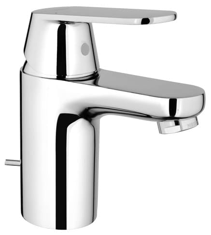 GROHE 3287500A Eurosmart Cosmopolitan Chrome Single Hole Single-Handle S-Size Bathroom Faucet 1.2 GPM