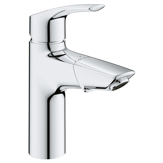 GROHE 23991003 Eurosmart Chrome Single Hole Single-Handle M-Size Bathroom Faucet 1.2 GPM with Pull-Out