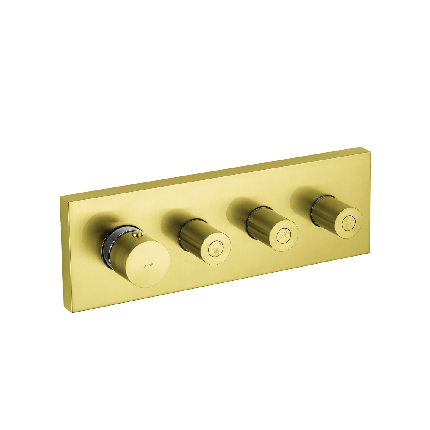 AXOR 10751251 Brushed Gold Optic ShowerSolutions Modern Thermostatic Trim