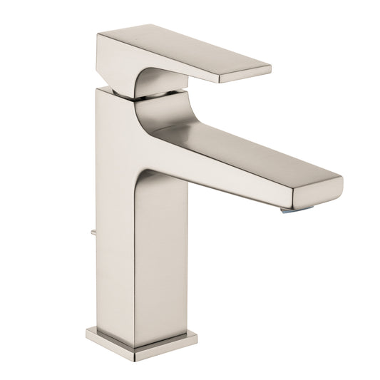 HANSGROHE 32527821 Brushed Nickel Metropol Modern Single Hole Bathroom Faucet 0.5 GPM