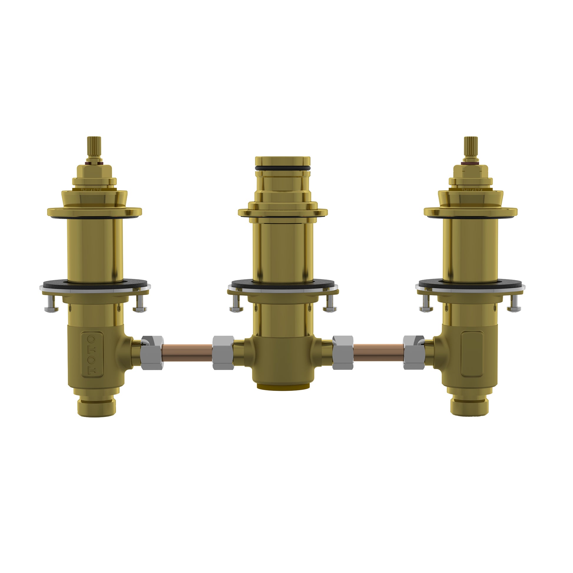 TOTO TBMV Four Hole Deck-Mount Roman Tub Filler Valve -TBMV , Brass