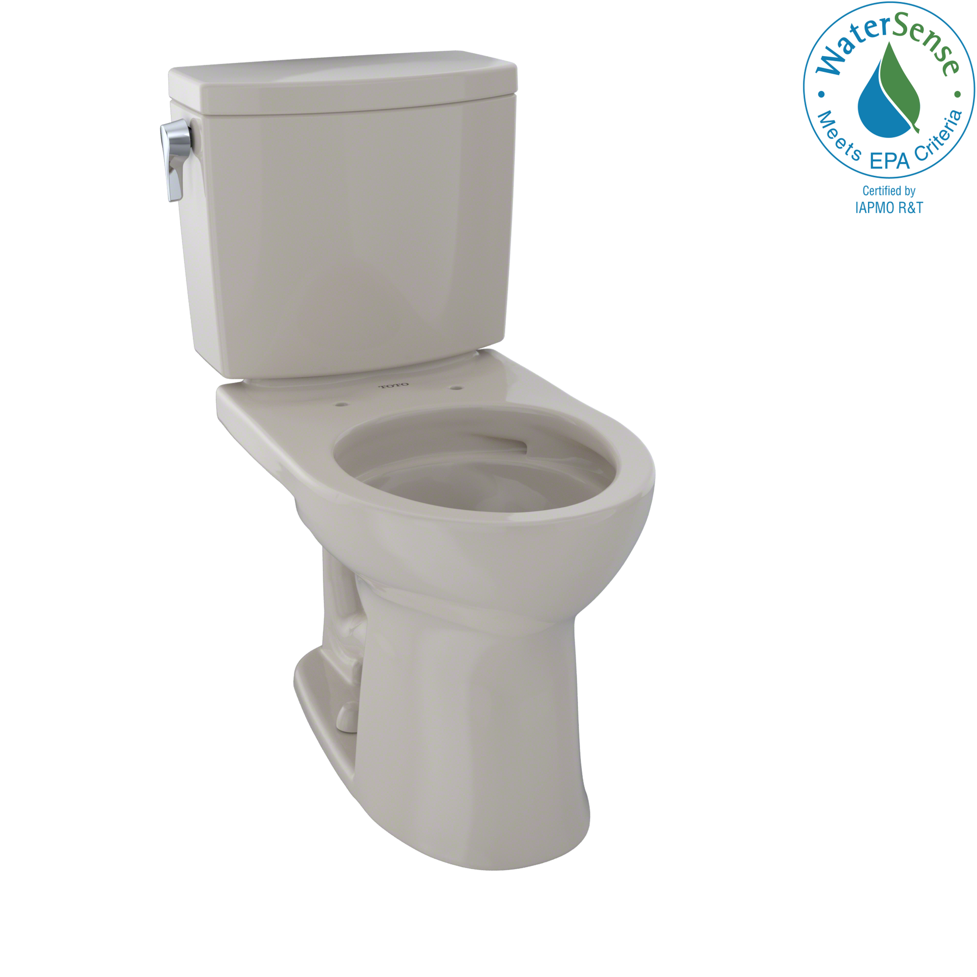 TOTO CST453CUFG#03 Drake II 1G Two-Piece Round 1.0 GPF Universal Height Toilet with CEFIONTECT , Bone