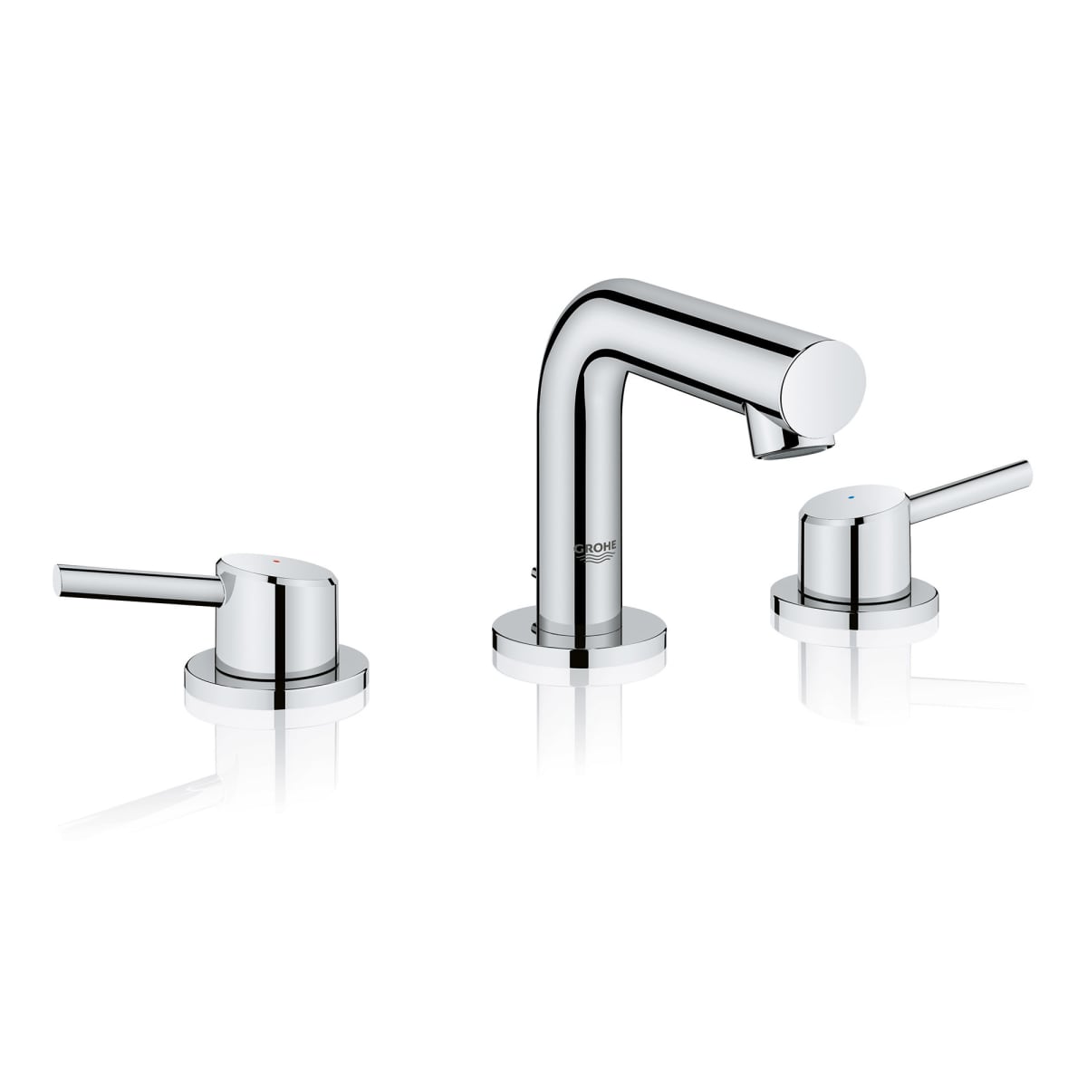 GROHE 20572001 Concetto Chrome 8-inch Widespread 2-Handle S-Size Bathroom Faucet 1.2 GPM