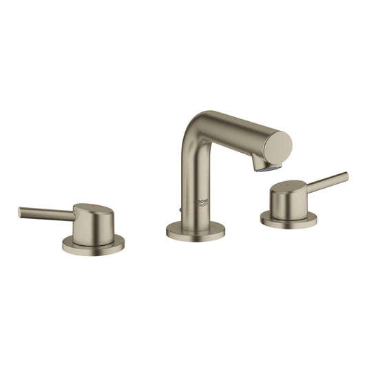 GROHE 20572EN1 Concetto Brushed Nickel 8-inch Widespread 2-Handle S-Size Bathroom Faucet 1.2 GPM