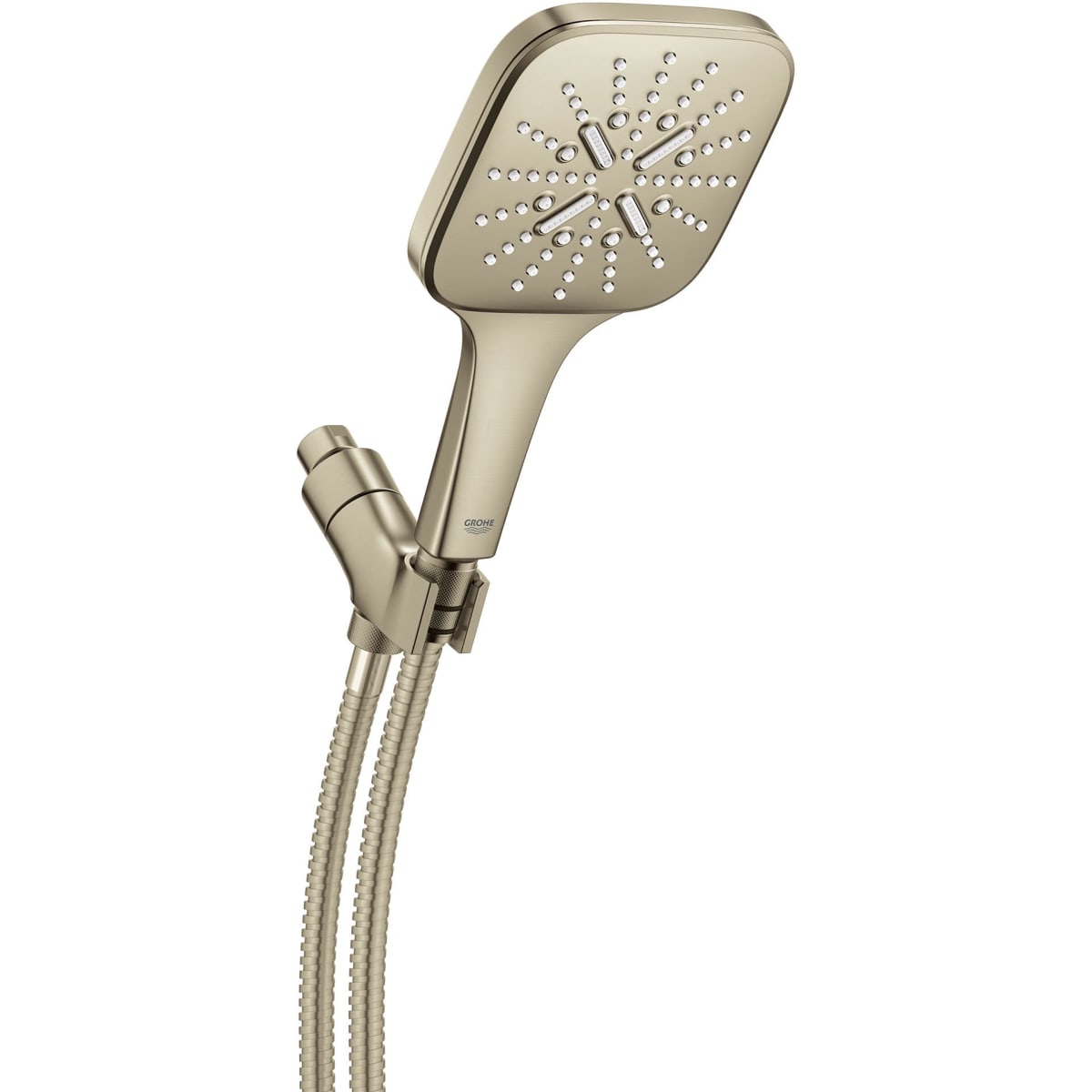 GROHE 26605EN0 Rainshower Brushed Nickel Hand Shower - 3 Sprays, 1.75 gpm