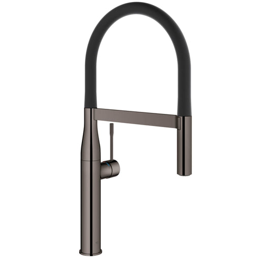 GROHE 30295A00 Essence New Hard Graphite Single-Handle Semi-Pro Dual Spray Kitchen Faucet 1.75 GPM