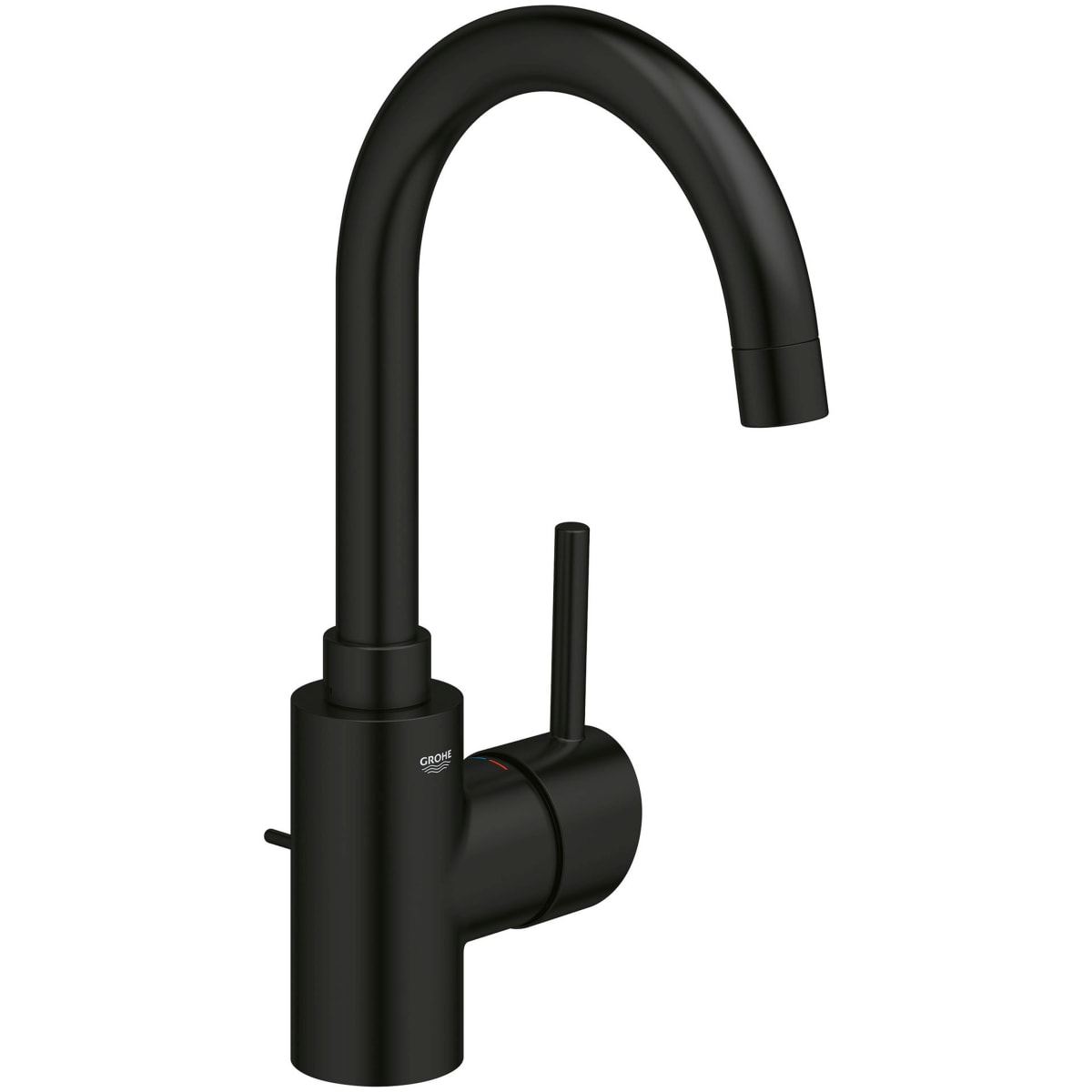 GROHE 321382431 Concetto Matte Black Single Hole Single-Handle L-Size Bathroom Faucet 1.2 GPM