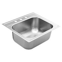 MOEN GS181953Q 1800 Series 25"x22" stainless steel 18 gauge single bowl drop in sink