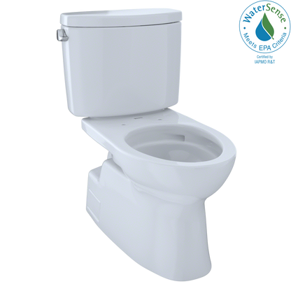 TOTO CST474CEFG#01 Vespin II Two-Piece Elongated 1.28 GPF Universal Height Skirted Design Toilet with CEFIONTECT , Cotton White