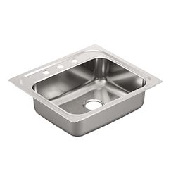 MOEN GS201963Q 2000 Series Stainless steel 20 gauge single bowl drop in sink