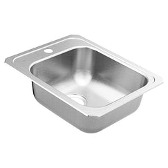 MOEN GS204571BQ 2000 Series 17 x 21.25 stainless steel 20 gauge single bowl drop in sink