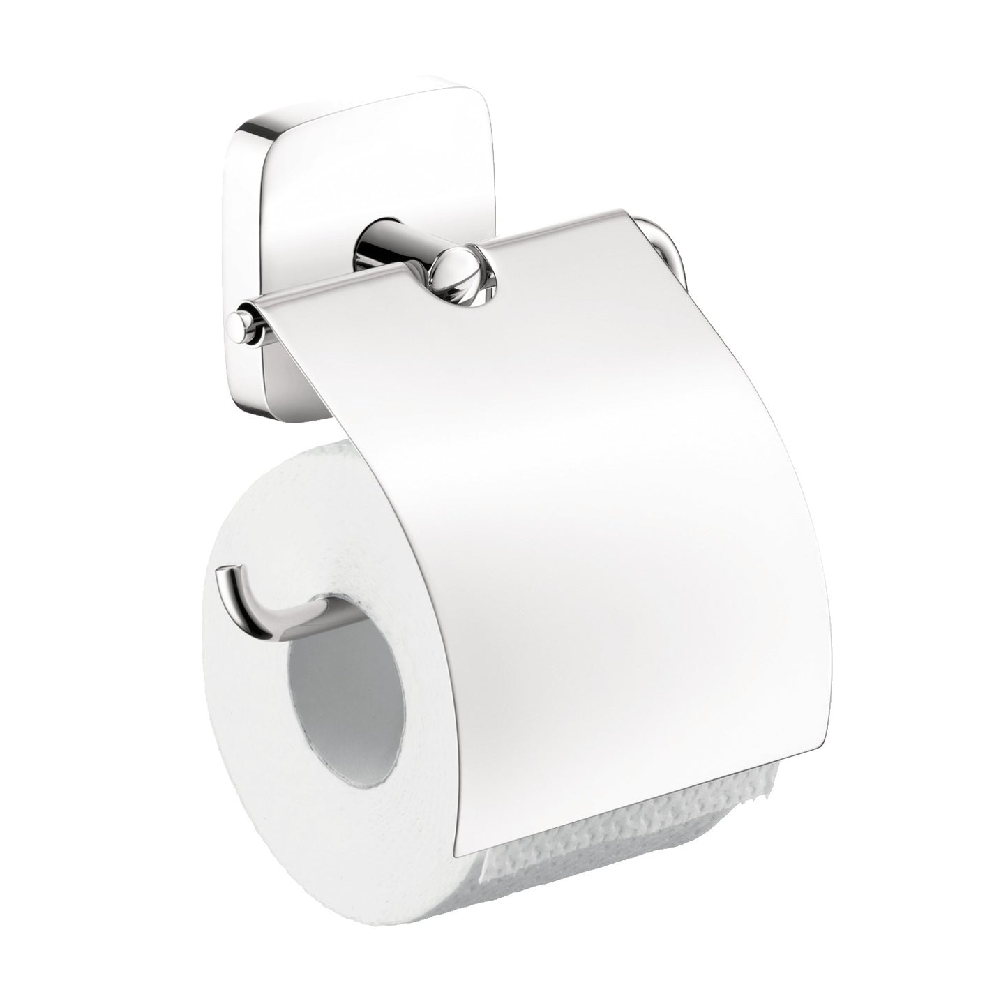 HANSGROHE 41508000 PuraVida Toilet Paper Holder with Cover in Chrome