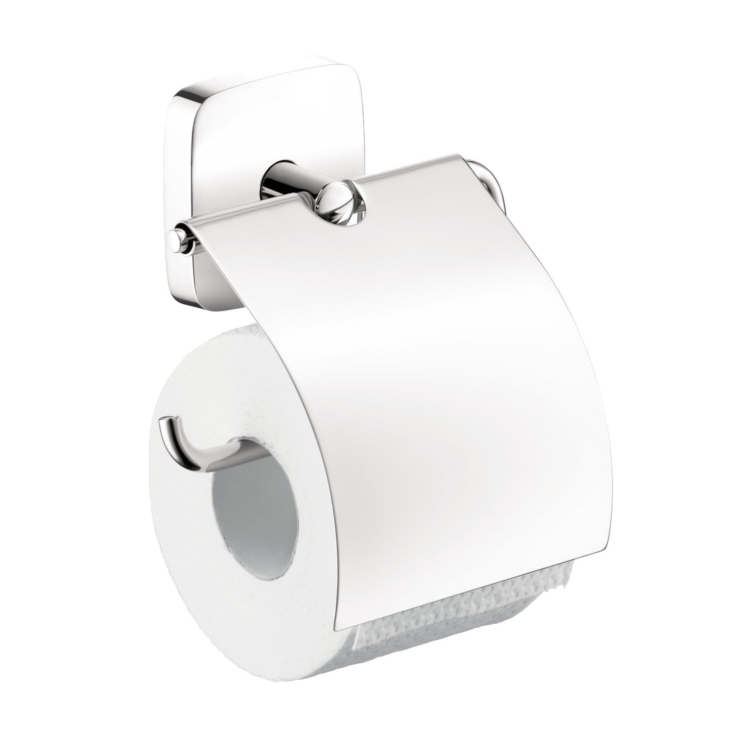 HANSGROHE 41508000 PuraVida Toilet Paper Holder with Cover in Chrome