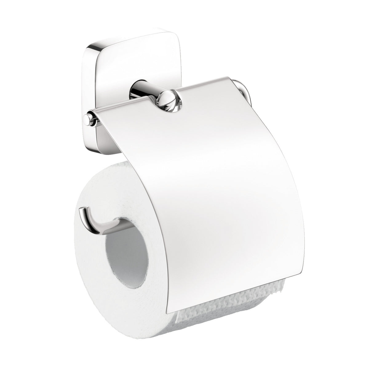 HANSGROHE 41508000 PuraVida Toilet Paper Holder with Cover in Chrome