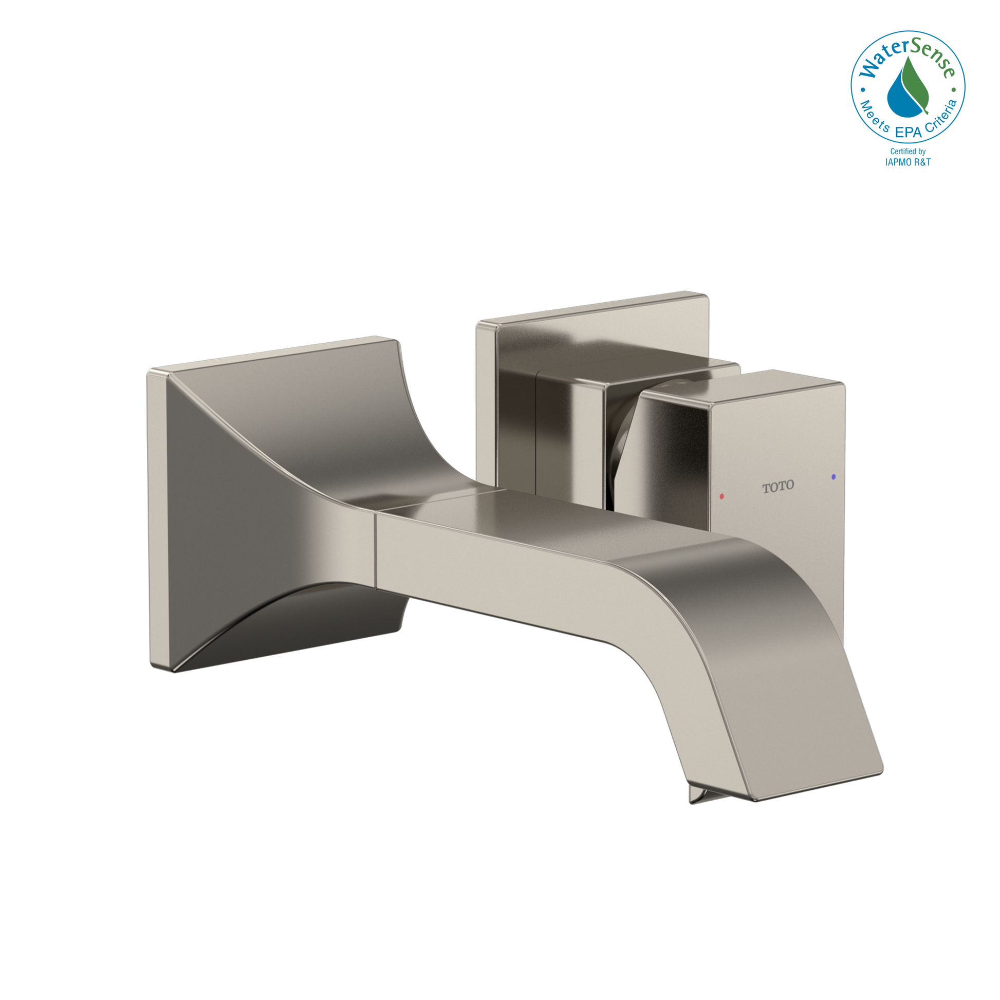 TOTO TLG08307U#PN GC 1.2 GPM Wall-Mount Single-Handle Bathroom Faucet with COMFORT GLIDE Technology , Polished Nickel