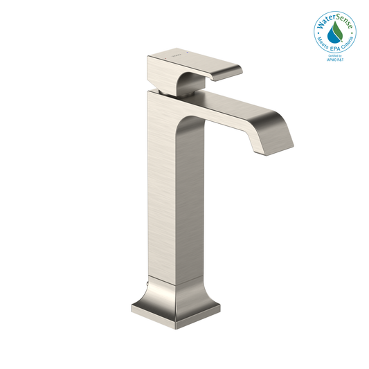 TOTO TLG08305U#BN GC 1.2 GPM Single Handle Vessel Bathroom Sink Faucet with COMFORT GLIDE Technology , Brushed Nickel