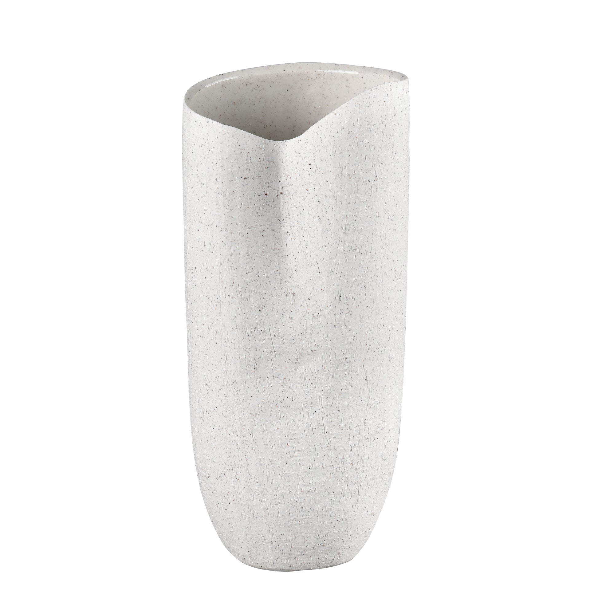 ELK SIGNATURE H0017-9751 Ferraro Vase - Folded Whte