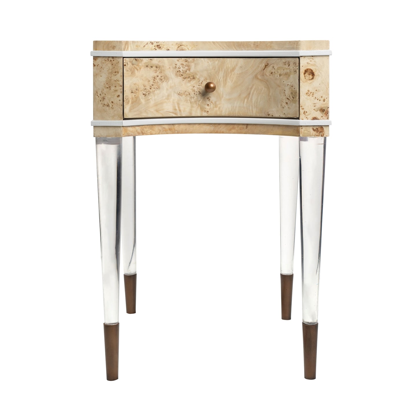 ELK SIGNATURE H0075-10838 Rogers Accent Table - Drawer Bleached Burl