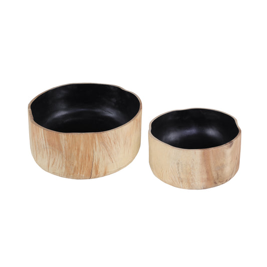 ELK SIGNATURE H0077-9825/S2 Weller Bowl - Set of 2 Black