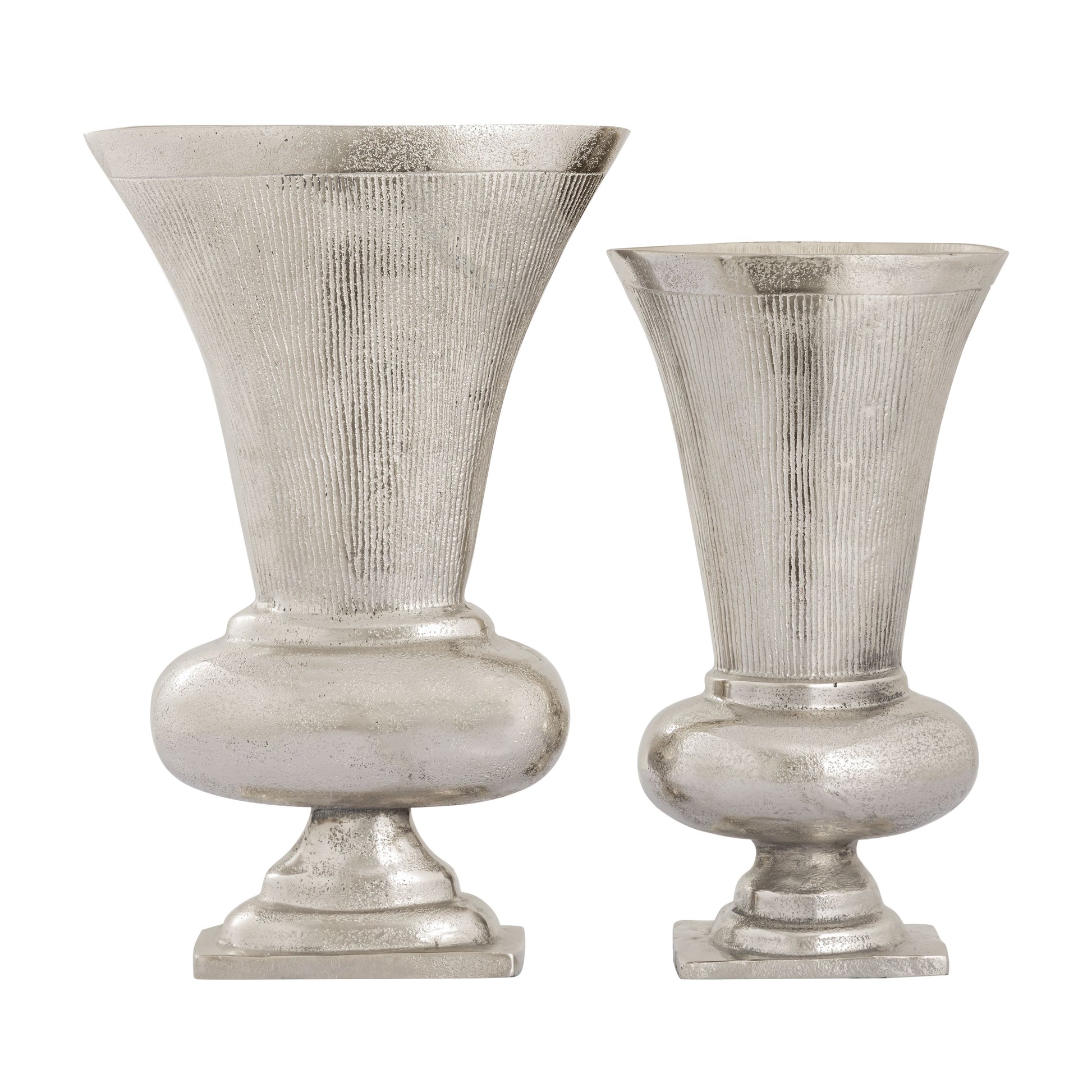 ELK SIGNATURE H0807-9793/S2 Brigitte Vase - Set of 2 Nickel