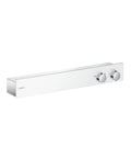 HANSGROHE 13108401 ShowerTablet Thermostatic Trim 600 for Exposed Installation for 2 Functions in White/Chrome