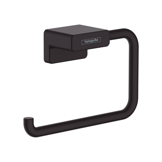 HANSGROHE 41754670 Matte Black AddStoris Modern Towel Ring