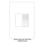 LEGRAND ASPD1531W4 ADORNE  Paddle Switch, Half-Size, White, with Microban