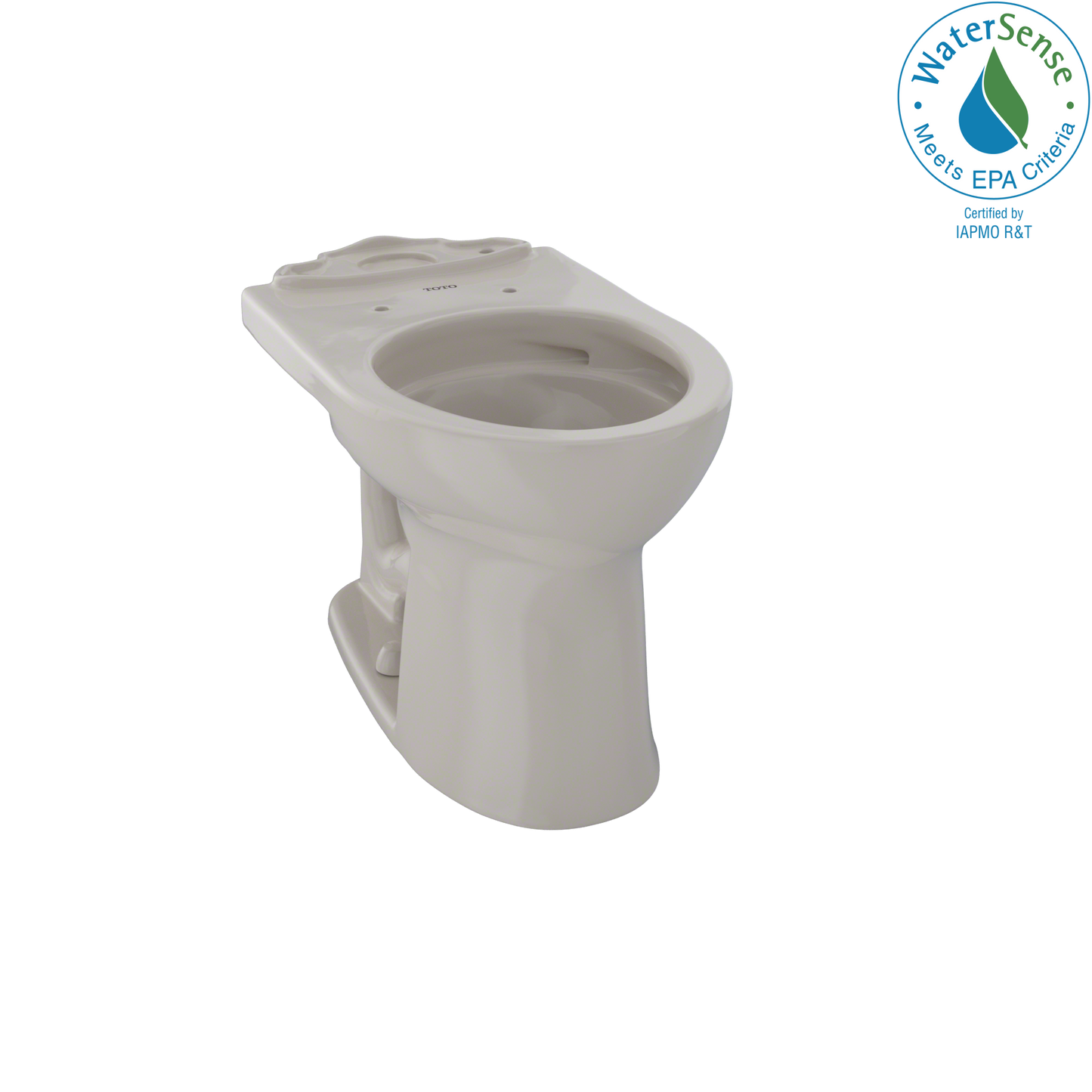 TOTO C453CUFG#03 Drake II Universal Height Round Toilet Bowl with CEFIONTECT , Bone