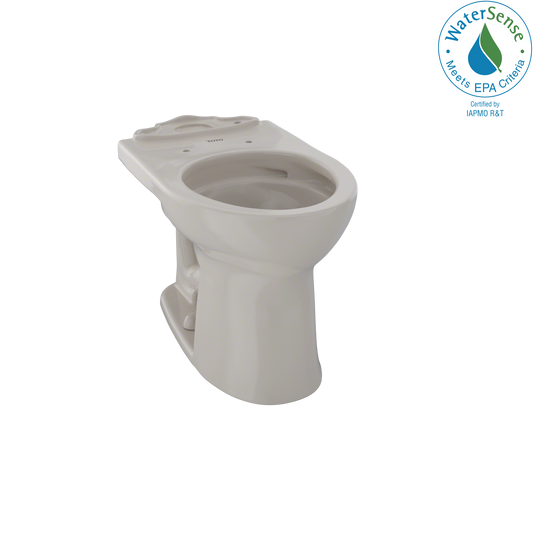 TOTO C453CUFG#03 Drake II Universal Height Round Toilet Bowl with CEFIONTECT , Bone