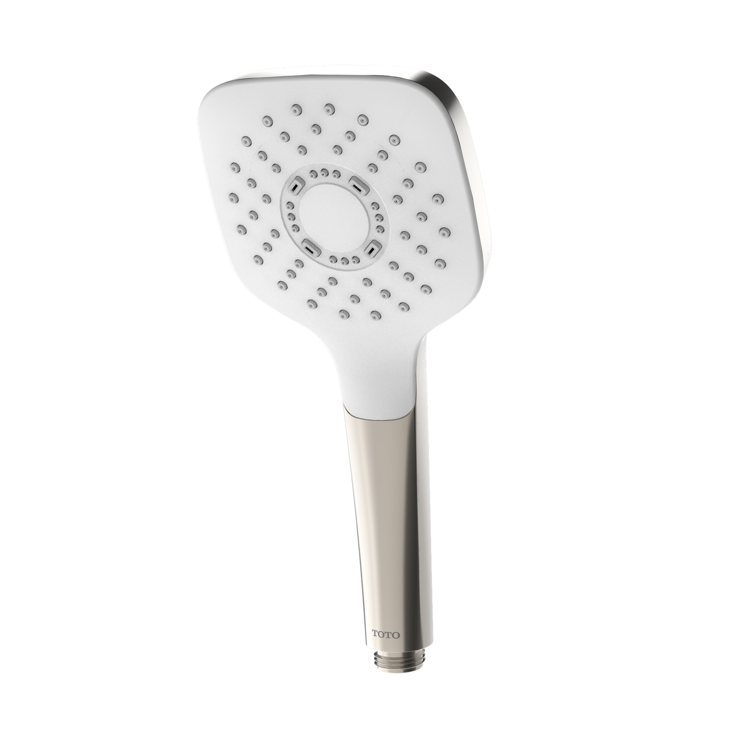 TOTO TBW02010U4#PN G Series 1.75 GPM Single Spray 4 inch Square Handshower with COMFORT WAVE Technology , Polished Nickel