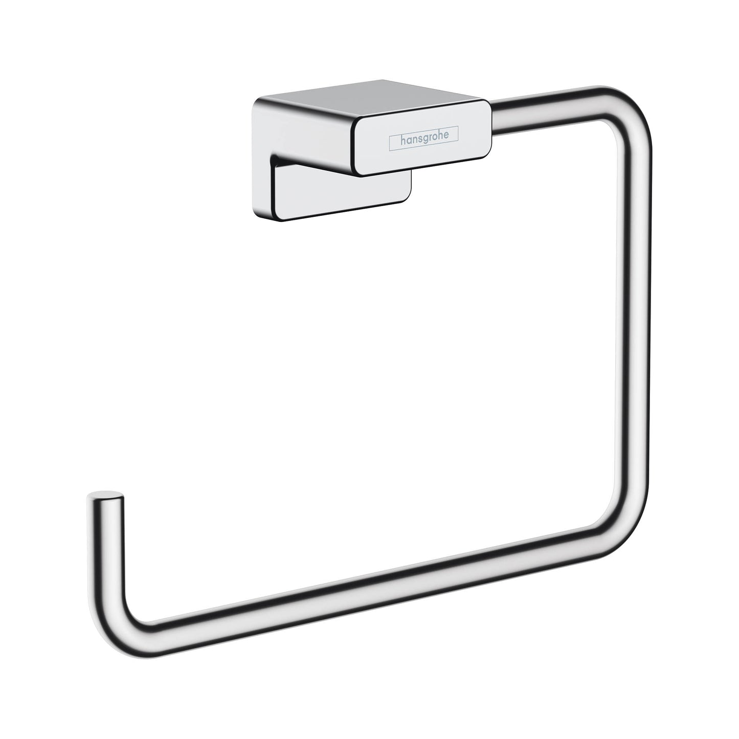 HANSGROHE 41754000 Chrome AddStoris Modern Towel Ring