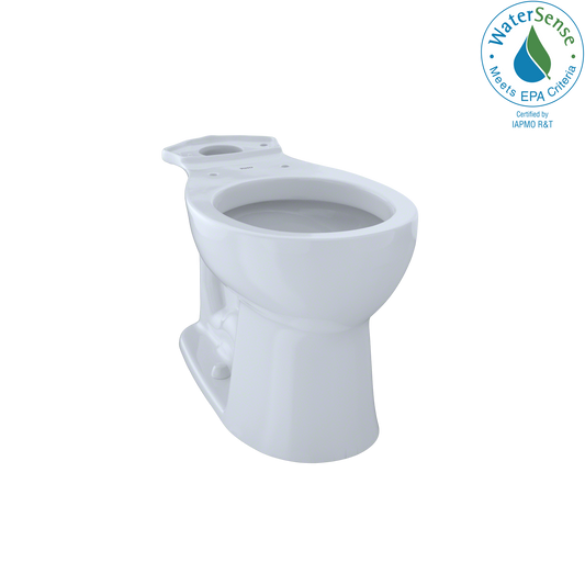 TOTO C243EF#01 Entrada Universal Height Round Toilet Bowl , Cotton White