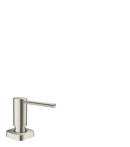 HANSGROHE 40468801 Stainless Steel Optic Metris Modern Soap Dispenser