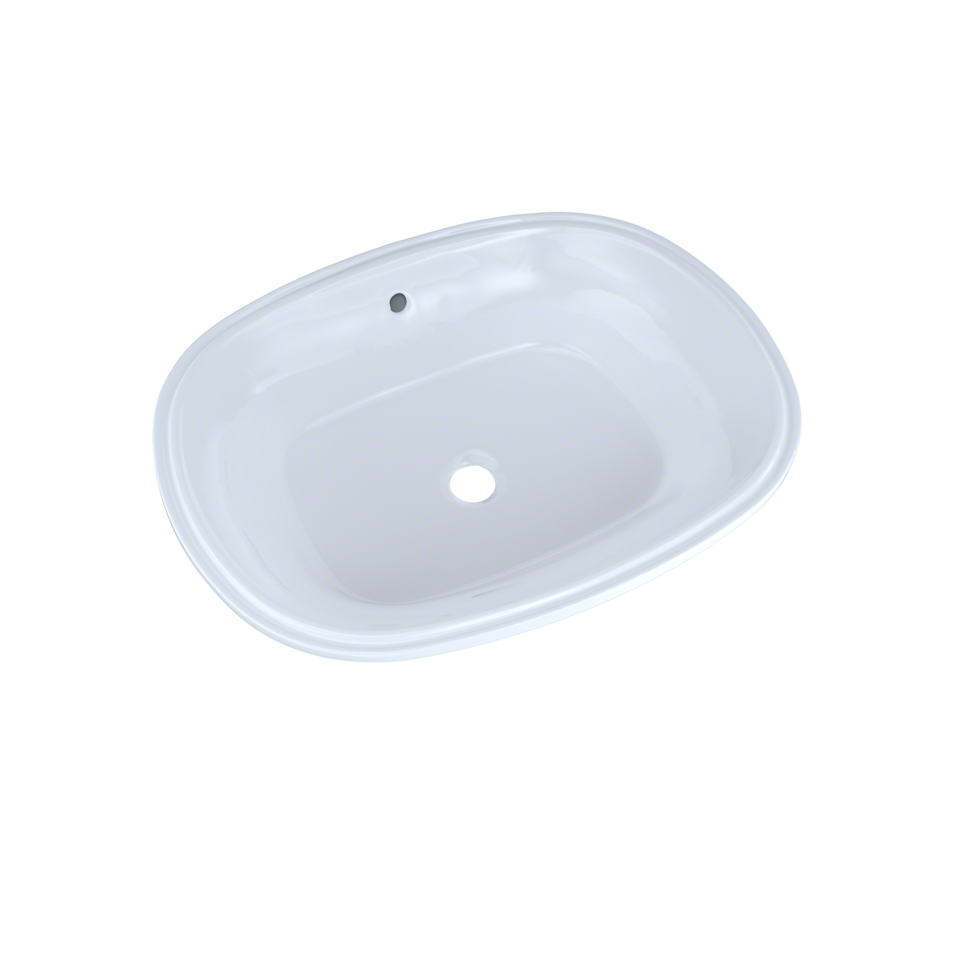 TOTO LT481G#01 Maris 20-5/16" x 15-9/16" Oval Undermount Bathroom Sink with CEFIONTECT , Cotton White