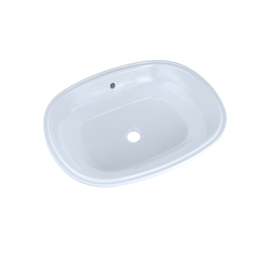 TOTO LT481G#01 Maris 20-5/16" x 15-9/16" Oval Undermount Bathroom Sink with CEFIONTECT , Cotton White