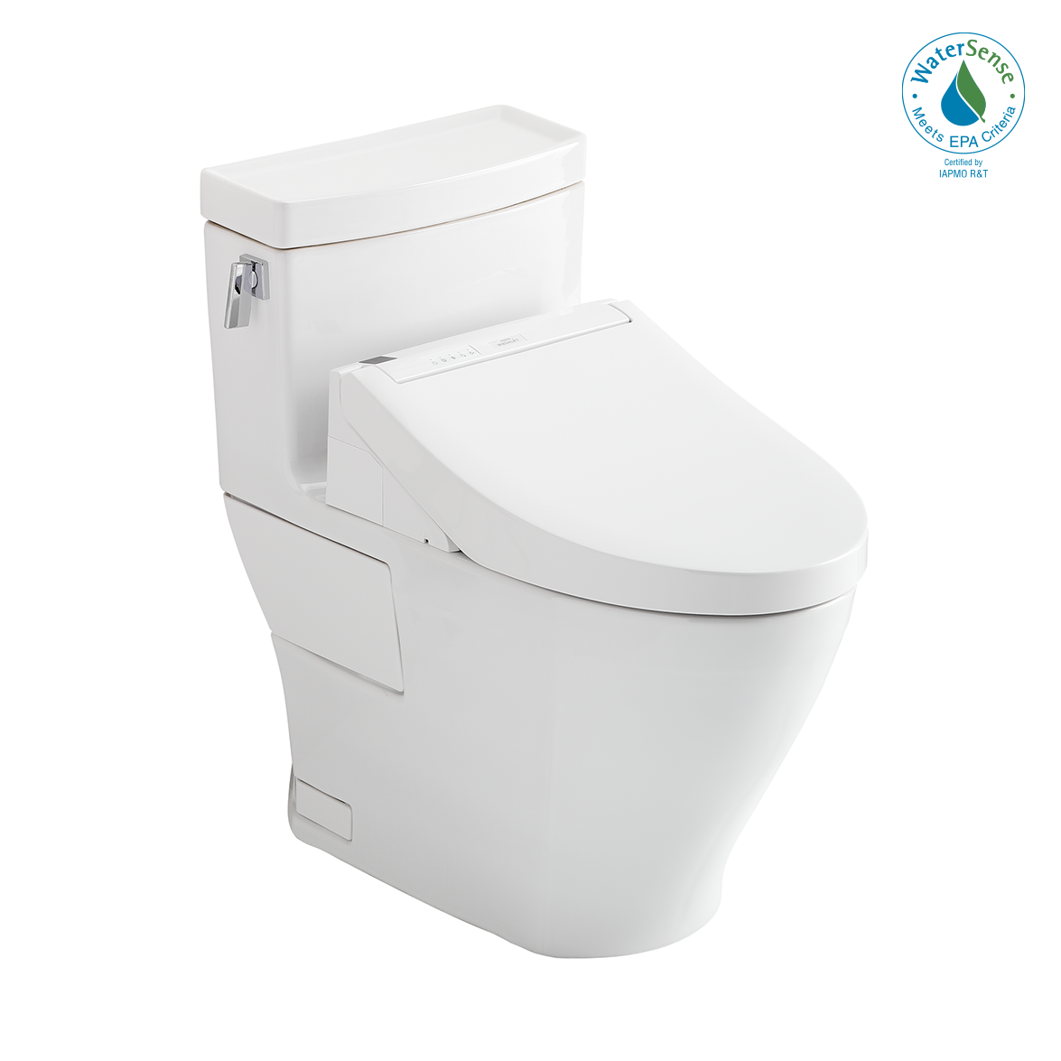 TOTO MW6243084CEFG#01 TOTOWASHLET+ Legato One-Piece Elongated 1.28 GPF Toilet and WASHLET C5 Bidet Seat , Cotton White