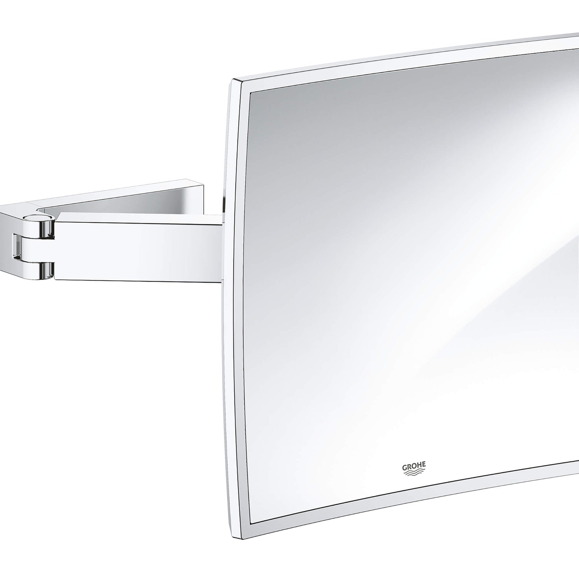 GROHE 40808000 Selection Cube Chrome Shaving Mirror