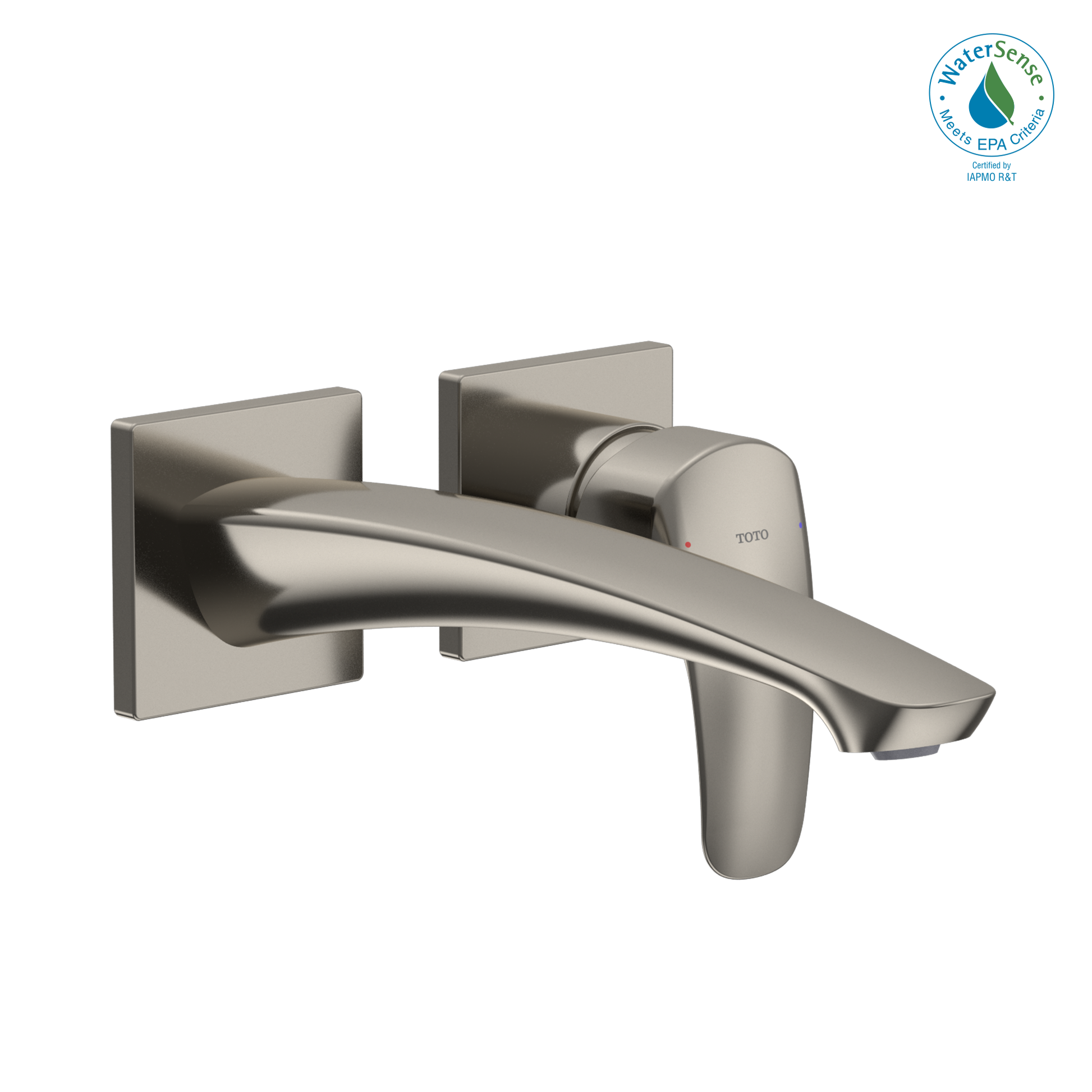 TOTO TLG09308U#PN GM 1.2 GPM Wall-Mount Single-Handle Long Bathroom Faucet with COMFORT GLIDE Technology , Polished Nickel