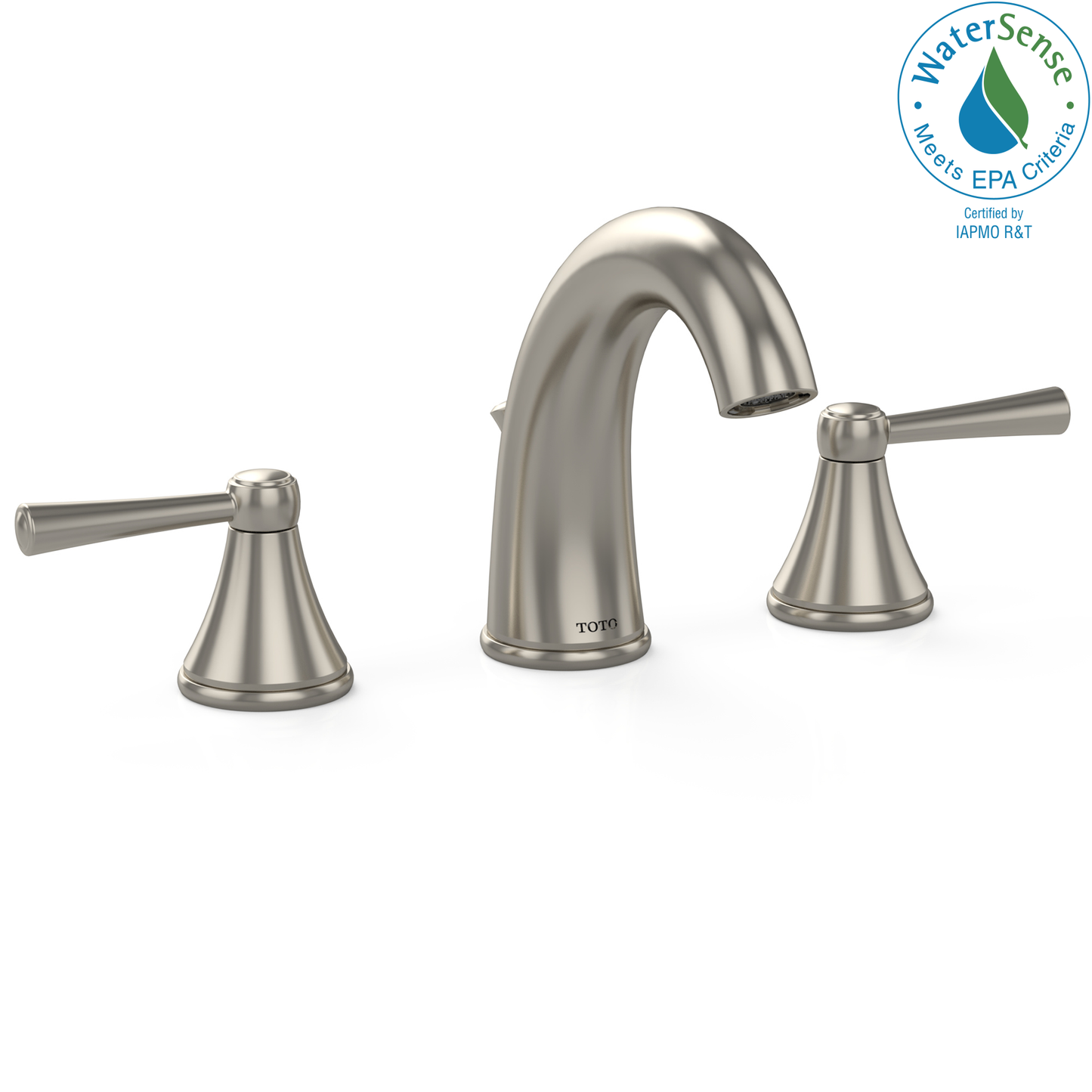 TOTO TL210DD12#BN Silas Two Handle Widespread 1.2 GPM Bathroom Sink Faucet , Brushed Nickel