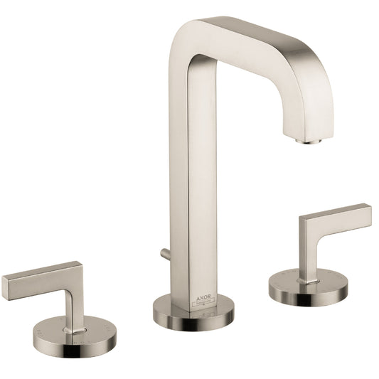 AXOR 39135821 Brushed Nickel Citterio Modern Widespread Bathroom Faucet 1.2 GPM