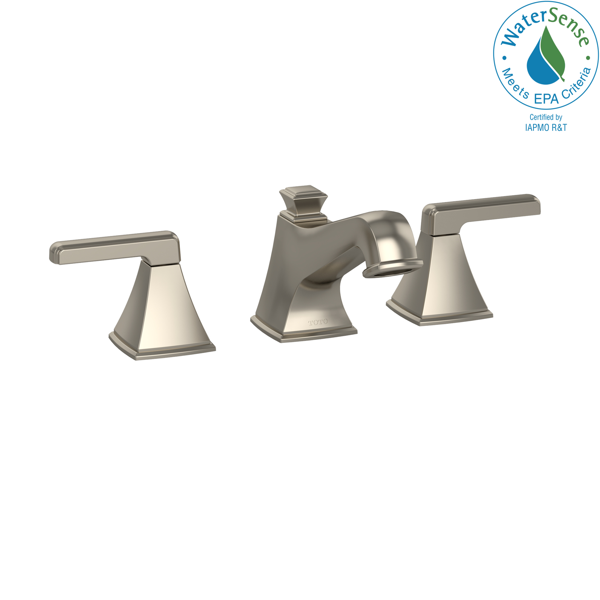 TOTO TL221DD12#BN Connelly Two Handle Widespread 1.2 GPM Bathroom Sink Faucet , Brushed Nickel