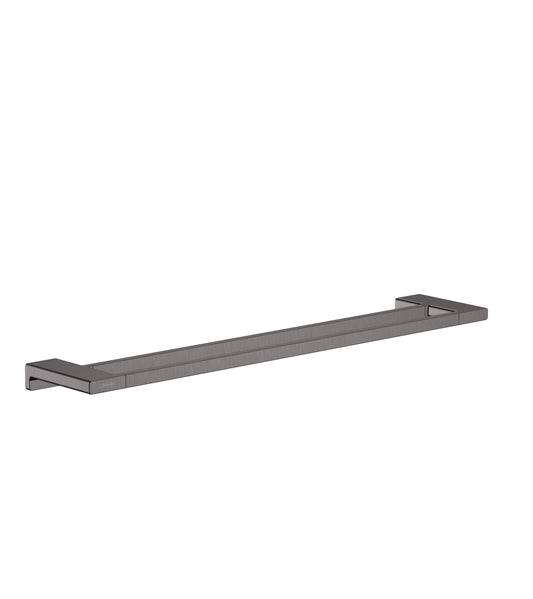 HANSGROHE 41743340 Brushed Black Chrome AddStoris Modern Towel Bar