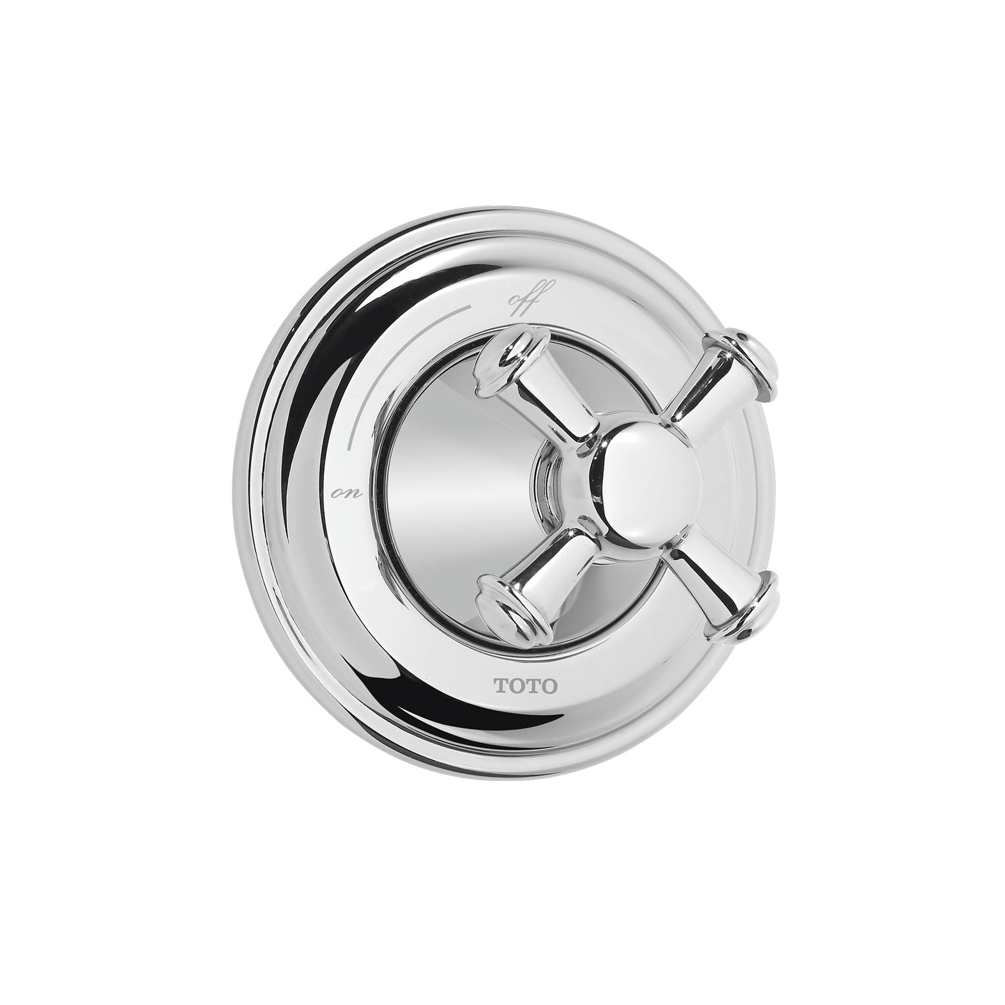 TOTO TS220C#CP Vivian Cross Handle Volume Control Trim , Polished Chrome