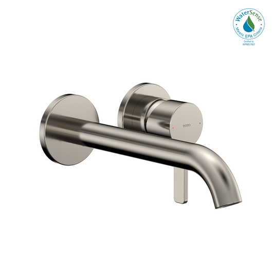 TOTO TLG11308U#PN GF 1.2 GPM Wall-Mount Single-Handle Long Bathroom Faucet with COMFORT GLIDE Technology , Polished Nickel