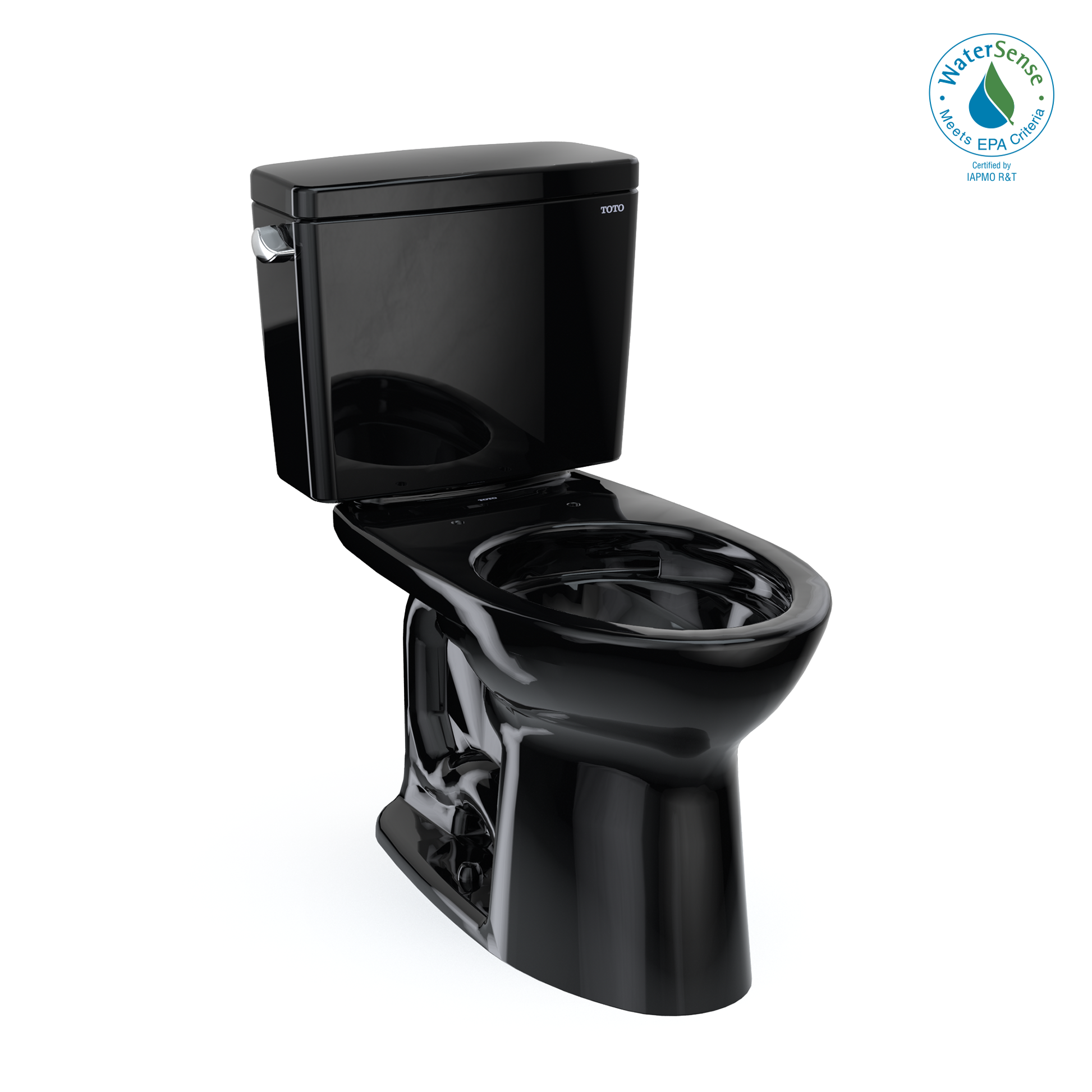 TOTO CST776CE#51 Drake Two-Piece Elongated 1.28 GPF TORNADO FLUSH Toilet , Ebony