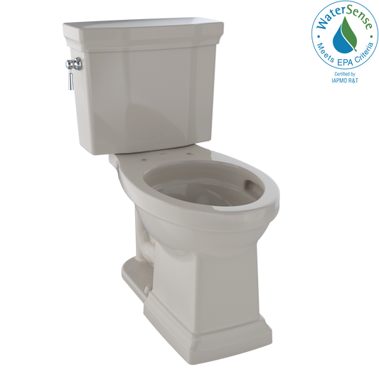 TOTO CST404CEFG#03 Promenade II Two-Piece Elongated 1.28 GPF Universal Height Toilet with CEFIONTECT , Bone