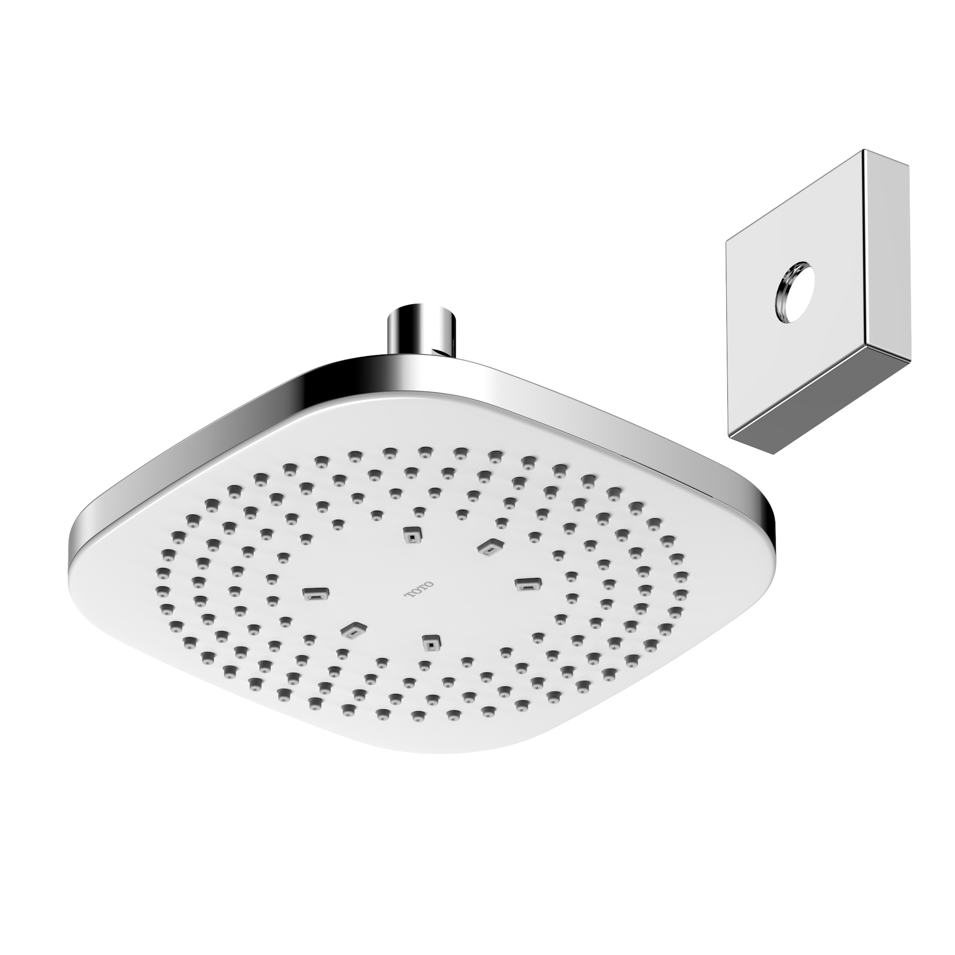 TOTO TBW02003U4#CP G Series 1.75 GPM Single Spray 8.5 inch Square Showerhead with COMFORT WAVE Technology , Polished Chrome