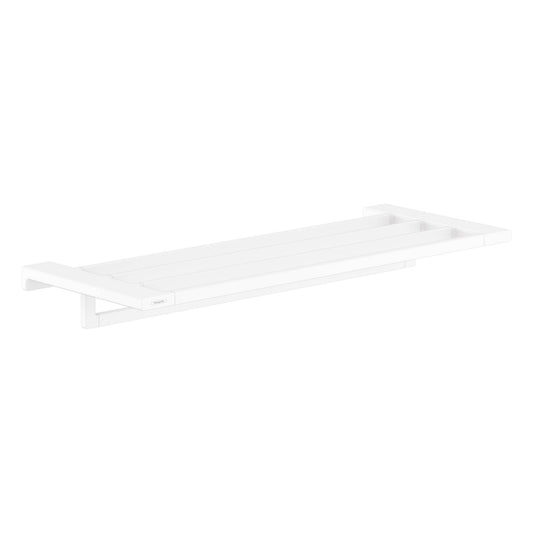 HANSGROHE 41751700 Matte White AddStoris Modern Towel Holder