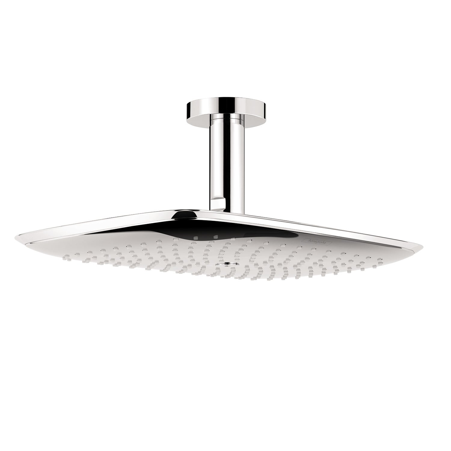 HANSGROHE 27390001 PuraVida Showerhead 400 1-Jet with Ceiling Mount, 2.5 GPM in Chrome