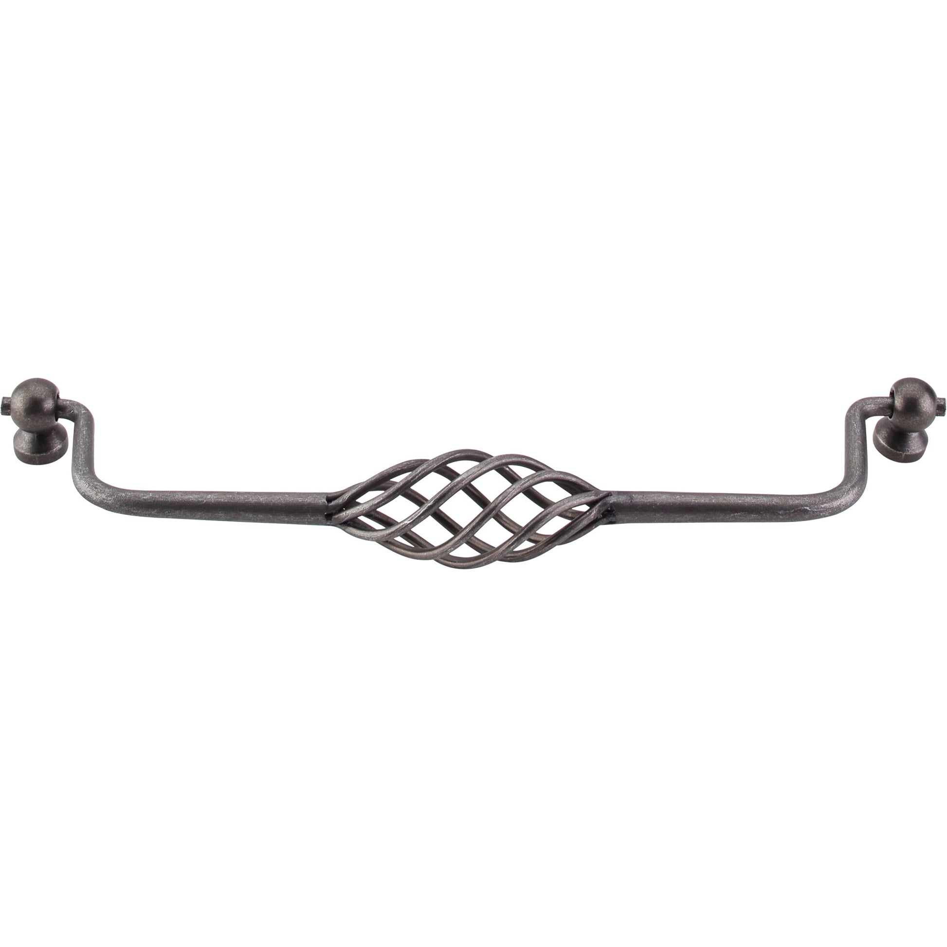 TOP KNOBS M664 Twisted Wire Drop Pull 8 13/16 Inch (c-c) Pewter